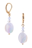 Ronnie Mae Drop Earrings - White Mother of Pearl