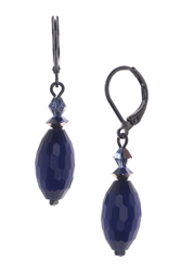 Ronnie Mae Drop Earrings - Navy