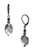 Ronnie Mae Drop Earrings - Black Shell