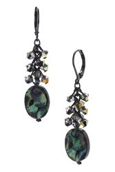 Ronnie Mae Long Earrings - Natural Abalone