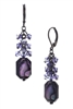 Ronnie Mae Long Earrings - Purple Abalone