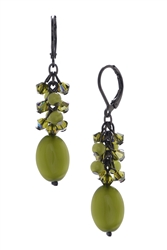 Ronnie Mae Long Earrings - Olivine