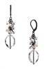 Ronnie Mae Long Earrings - Crystal / Pearl