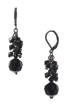 Ronnie Mae Long Earrings - Jet Black