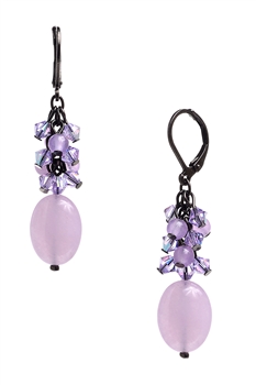 Ronnie Mae Long Earrings - Violet