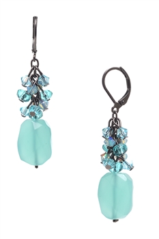 Ronnie Mae Long Earrings - Pacific Opal