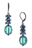 Ronnie Mae Long Earrings - Teal / Blue