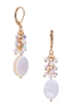 Ronnie Mae Long Earrings - White Mother of Pearl