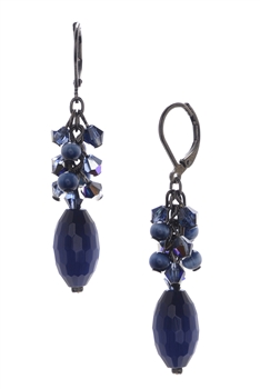 Ronnie Mae Long Earrings - Navy