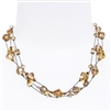 Ronnie Mae Necklace - Gold Crystal