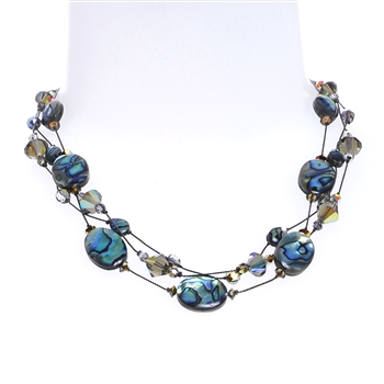 Ronnie Mae Necklace - Natural Abalone