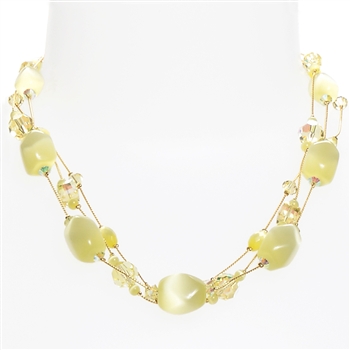 Ronnie Mae Necklace - Soft Yellow