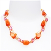 Ronnie Mae Necklace - Orange / Pink