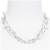 Ronnie Mae Necklace - Crystal / Pearl