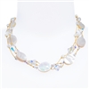 Ronnie Mae Necklace - White Mother of Pearl