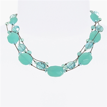 Ronnie Mae Necklace - Pacific Opal