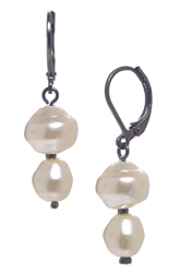 Ronnie Pearl Drop Earring - Cream