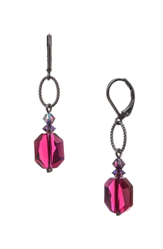 Ronnie Ring Earring - Jewel Tone