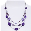 Ronnie Tier Necklace - Purple