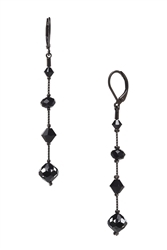 Willow Earrings - Jet Black