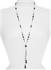 Willow Necklace - Jet Black