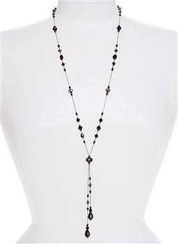 Willow Necklace - Jet Black