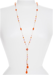 Willow Necklace - Orange / Pink