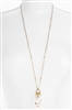 Zoie Long Pendant Necklace - Clear Swarovski Crystal